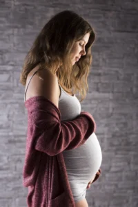 Babybauch Studiofoto Schwangerschaftsfoto